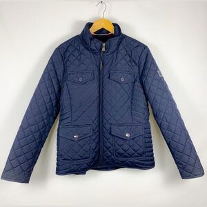 Tommy Hilfiger Navy Quilted Puffer Jacket